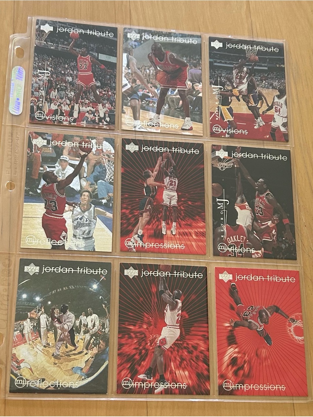 MJ Impressions Jordan Tribute Collector’s Cards (Lot of 9) - VGC